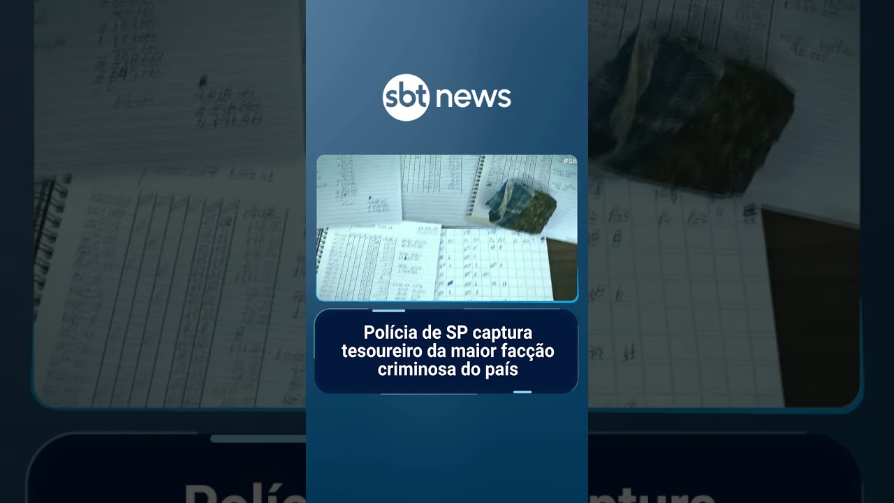 Polícia de SP captura tesoureiro da maior facção criminosa do país | #SBTBrasil
