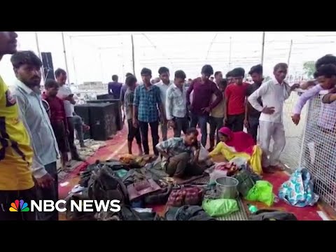 Over 100 killed during stampede after religious gathering in India