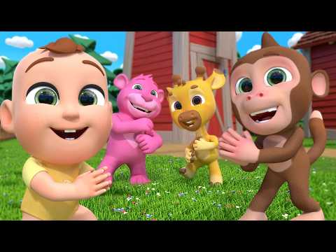 A Ram Sam Sam Dance (Animal Version) | Newborn Nursery Rhymes & Kids Songs