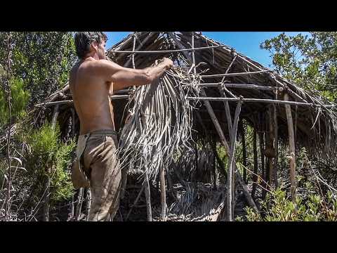 How to Build a Primitive Palm Thatched Hut that's Really Comfortable