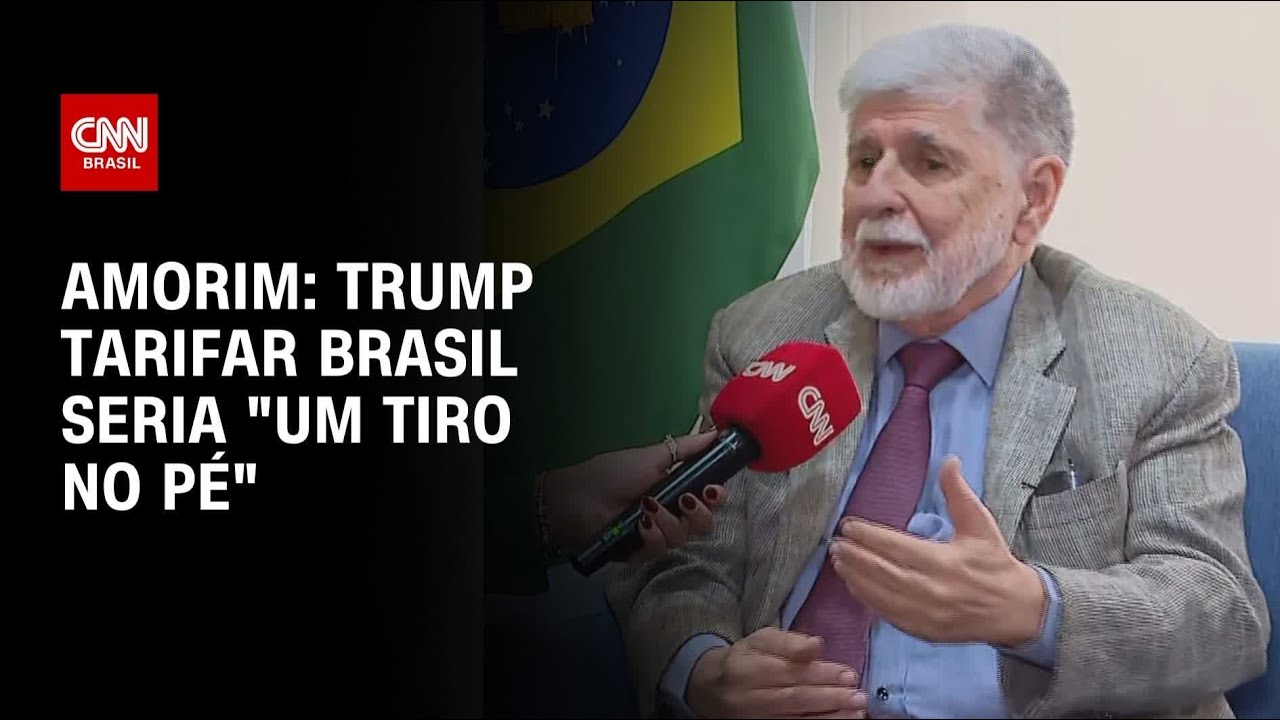 EUA tarifarem Brasil seria tiro no pé diz Amorim à CNN | CNN ARENA