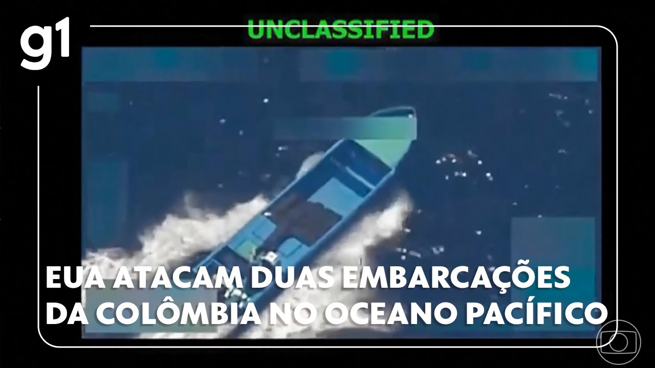 EUA atacam duas embarcações da Colômbia no Oceano Pacífico