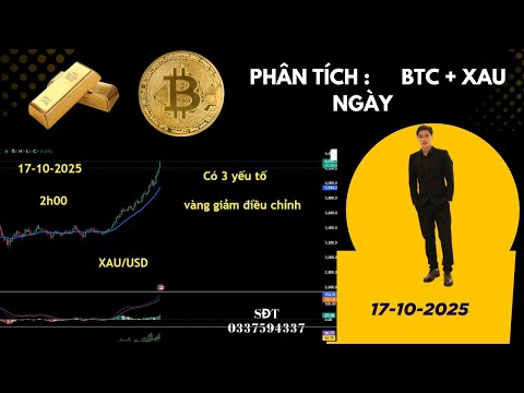 Phân tích xu hướng giá VÀNG ,BTC 17-10-2025 vàng sắp giảm điều chỉnh???