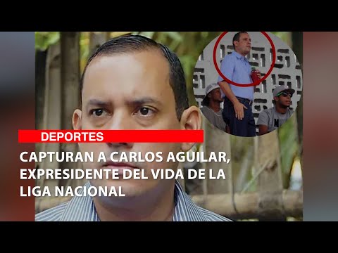 Capturan a Carlos Aguilar, expresidente del Vida de la Liga Nacional