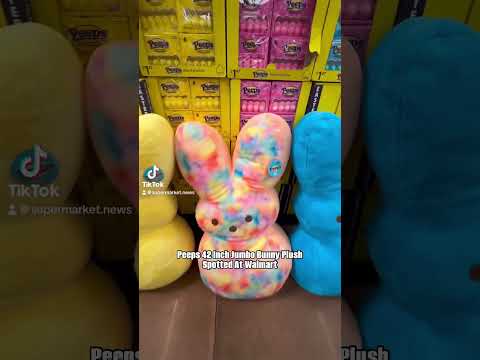 Peeps 42 Inch Jumbo Bunny Plush can be found at Walmart #peeps
#teddybear #bunnies #marshmallows