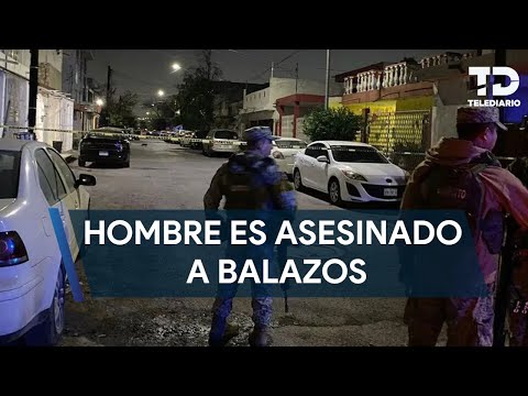 Hombre es ejecutado a balazos en la colonia Luis Echeverría en Monterrey