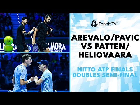 Arevalo & Pavic vs Heliovaara & Patten Match Highlights | Nitto ATP Finals 2024 Semi-Final