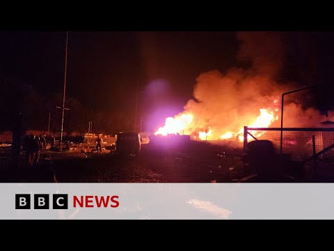 Azerbaijan: Fuel depot explosion kills 20 in Nagorno-Karabakh - BBC News