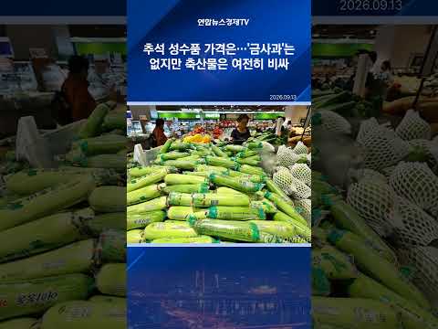 추석 성수품 가격은…'금사과'는 없지만 축산물은 여전히 비싸