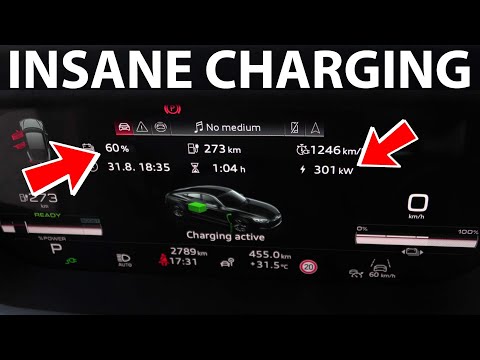 Audi RS e-tron GT charging test