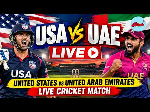 WATCH LIVE | USA vs UAE LIVE | United States Face United Arab Emirates In Cricket Clash