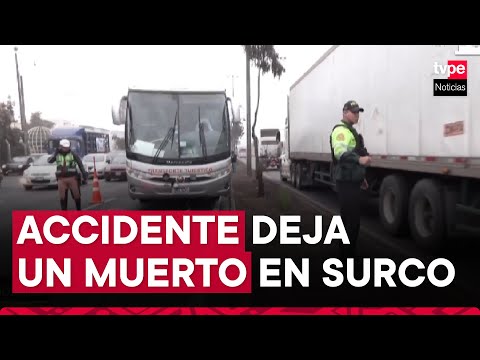 Surco: accidente vehicular deja un muerto en la Panamericana Sur