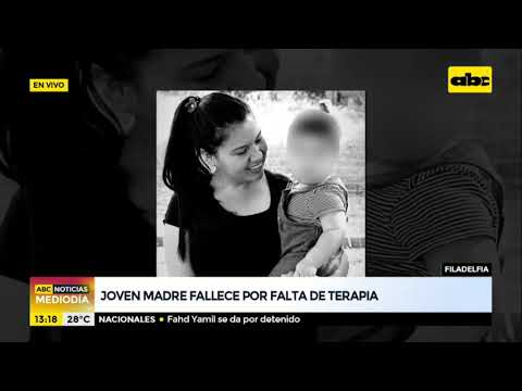 Joven madre fallece por falta de terapia en el Chaco