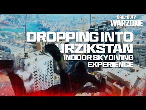 Dropping Into Urzikstan Indoor Skydiving Experience | Call of Duty: Warzone