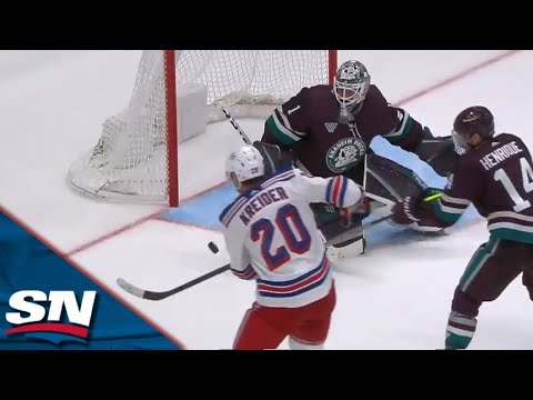 Chris Kreider Knocks His Own Rebound Out Of The Air To Ice The Game