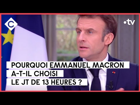 Pourquoi le JT de 13h pour Emmanuel Macron ? - La Story de Mohamed Bouhafsi - C à Vous - 21/03/2023