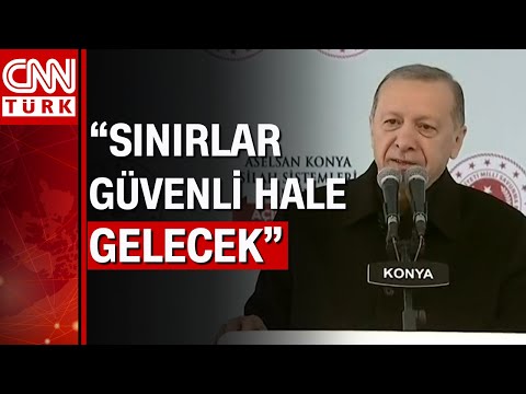 Konya'da toplu açılış töreni! Cumhurbaşkanı Erdoğan'dan 'harekat' mesajı