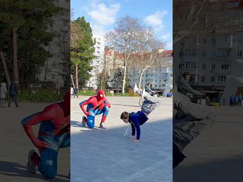 Spider-Man or the Boy? 😱 #spiderman