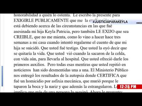 ¿Se avergüenza de sus mentiras Mamá de #KeylaMartínez increpa a médico con una carta pública