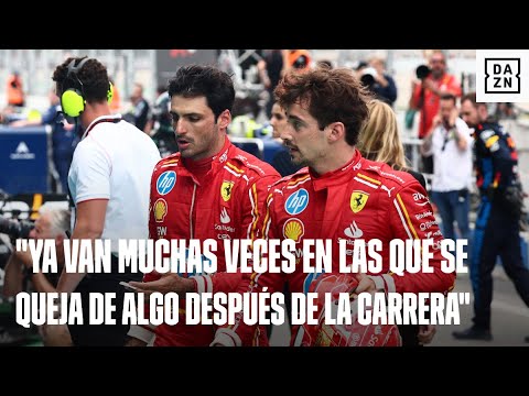 Carlos Sainz, Leclerc y el cruce de radios y declaraciones tras su toque en el GP de España de F1