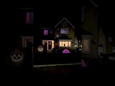 My First Halloween Light Show!