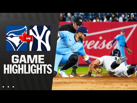 Blue Jays vs. Yankees Game 2 Highlights (4/27/25) | MLB Highlights