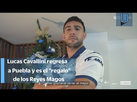 ¡El deseo de Reyes Magos! Así fue la presentación de Lucas Cavallini con Puebla