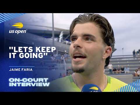Jaime Faria On-Court Interview | 2026 US Open Round 1