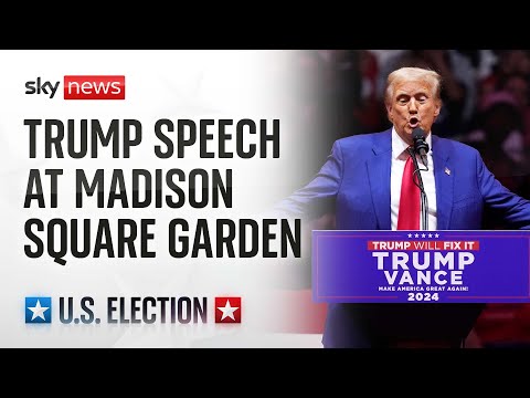 Watch live: Donald Trump holds campaign rally at Madison Square Garden, New York City