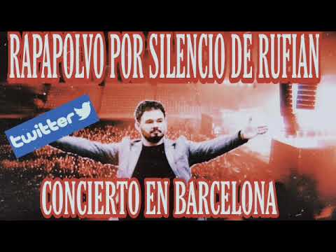 CONCIERTO EN BARCELONA, SILENCIO DE GABRIEL RUFIÁN, Y EN TWITTER LE RECUERDA EL DE RAPHAEL