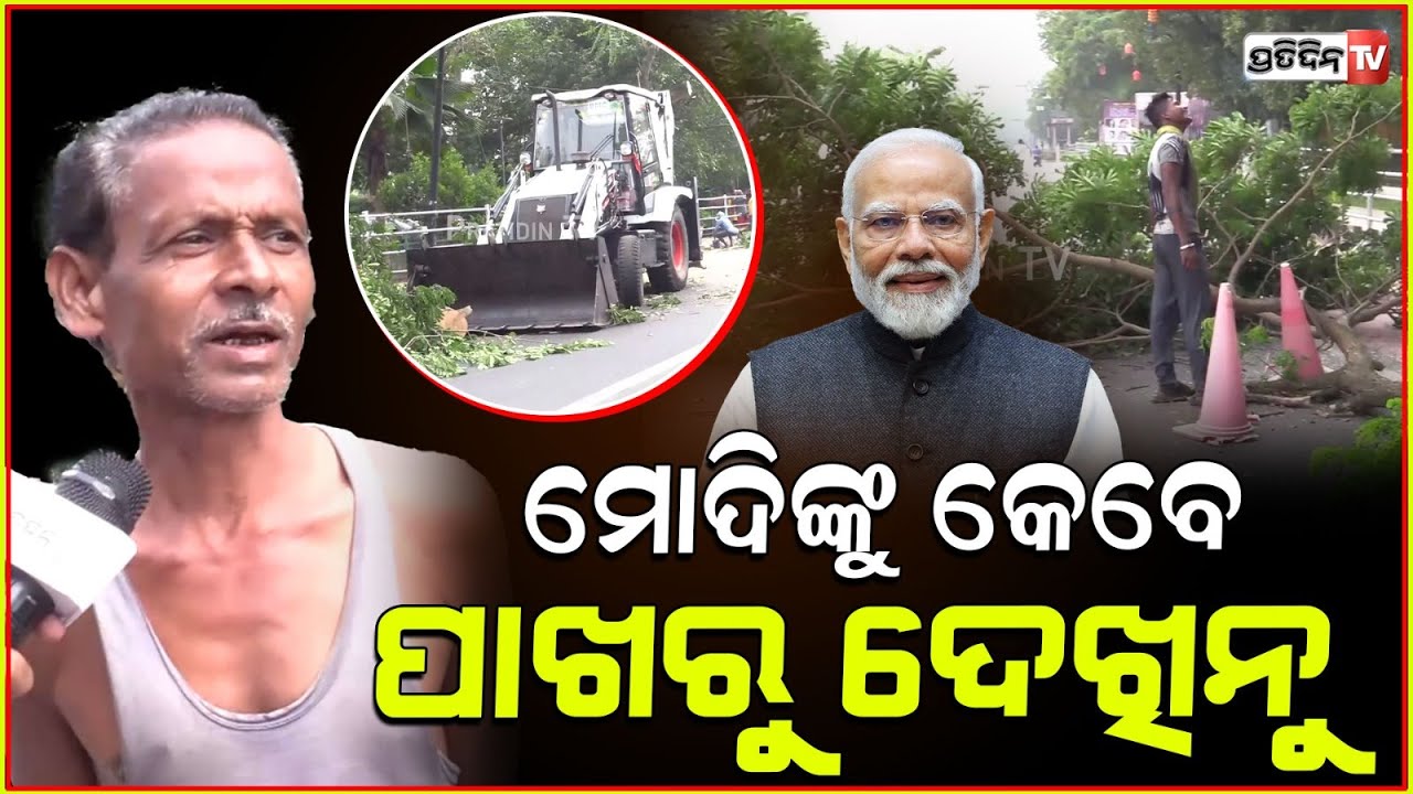 ମୋଦିଙ୍କୁ ପାଖରୁ ଦେଖିନୁ , କିନ୍ତୁ ତାଙ୍କ ପାଇଁ ଗଛ କାଟି କରୁଛୁ ରାସ୍ତା ସଫା ! Modi is coming to Odisha