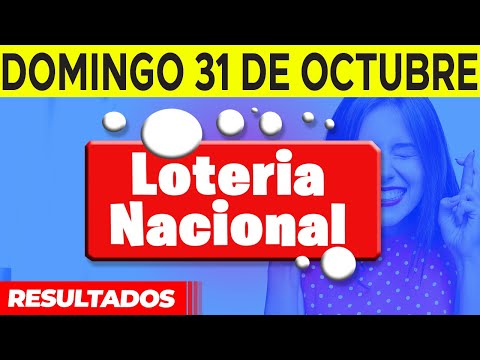 Sorteo Lotería Nacional del Domingo 31 de octubre del 2021