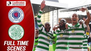 Celtic Players Celebrate Ibrox Win! | Rangers 0-2 Celtic | Full-Time Scenes | Ladbrokes Premiership