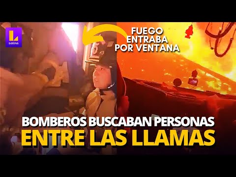 ¡IMPACTANTE! BOMBEROS en CHILE manejan por CARRETERA EN LLAMAS para RESCATAR personas de INCENDIOS