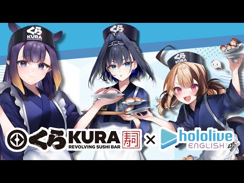 Kura Revolving Sushi Bar x hololive English Collab! #sponsored