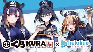 Kura Revolving Sushi Bar x hololive English Collab! #sponsored