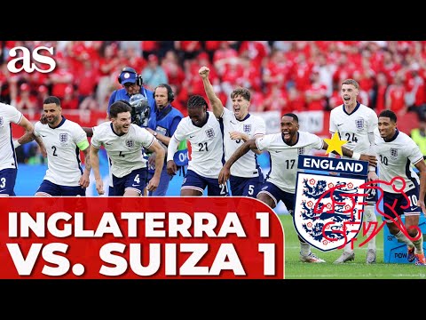 RESUMEN INGLATERRA 1- SUIZA 1 GOLES EUROCOPA 2024 NARRACIÓN en CARRUSEL DEPORTIVO