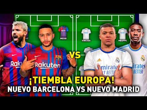 ¡LOCURA! El PODEROSO ONCE del BARCELONA vs REAL MADRID para la PROXIMA TEMPORADA 2021/22