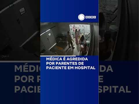 Médica é agredida por parente de paciente em hospital de Rondônia.  #RecordNews #Shorts