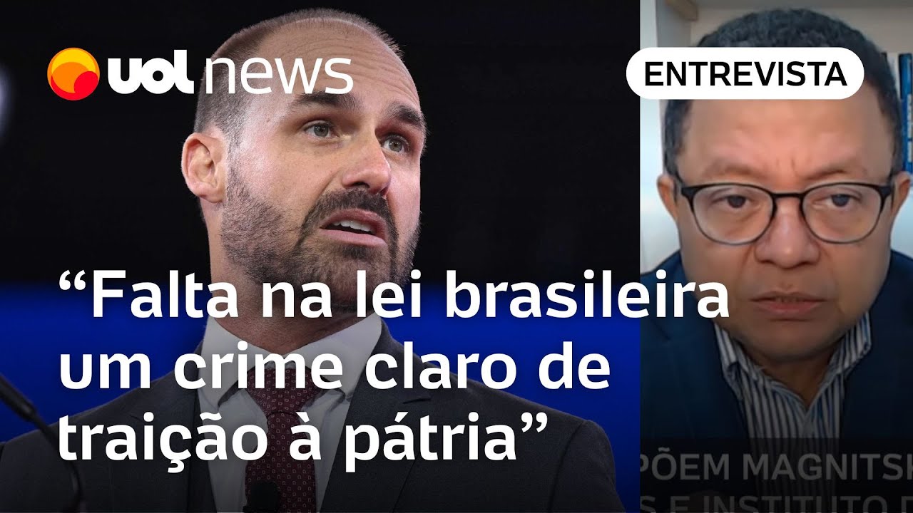 Eduardo Bolsonaro age contra o Brasil nos EUA mas falta lei para crime de traição à pátria | Márlon