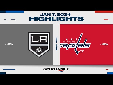 NHL Highlights | Kings vs. Capitals - January 7, 2024