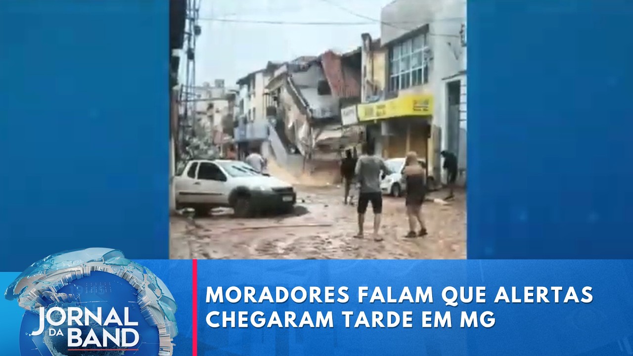 Tragédia em Minas: Moradores relatam que alertas chegaram tarde | Jornal da Band