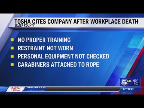 TOSHA cites company after workplace death in Gatlinburg