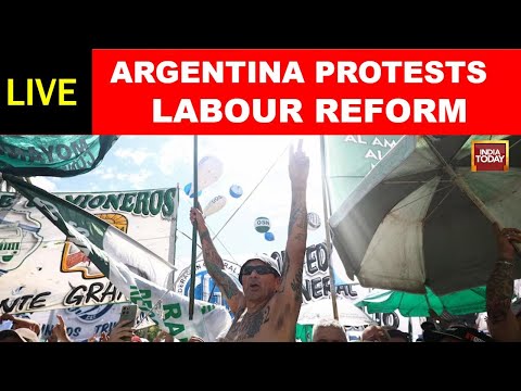 Argentine Workers Protest Milei's Labor Reform Live | Labour Reform Protest Live | World News