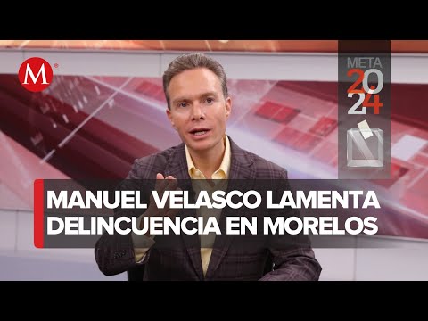 Manuel Velasco lamenta que Morelos tenga más de dos décadas en crisis de inseguridad y violencia