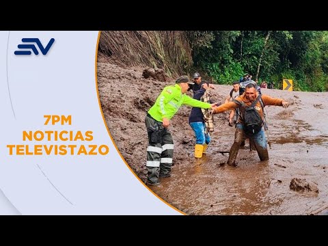 Deslave en Baños: afectaciones en carreteras por deslizamientos de tierra y aluviones | Televistazo