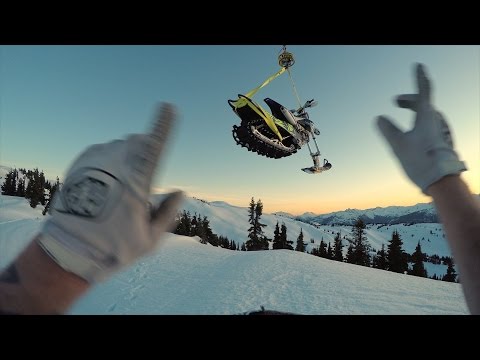 Snowbiking from a Helic Poster
