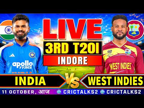 🔴 Live: India vs West Indies, 3RD T20I | 2026 Series | Cricket Match Today Score &amp; Commentary