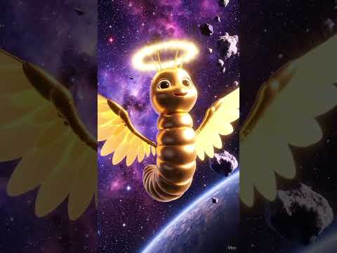 Chilling outside the earth 🌍 🪽🐛🌌 #viralshorts