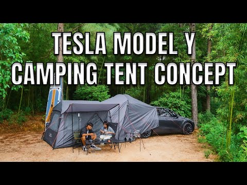 Tesla Model Y Camping Tent Concept | Kickstarter Campaign by Otrifowd